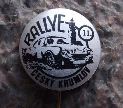 1981 Cesky Krumlov Motor Rally Motorsport Skoda Rapid 11th FIA Racing Pin Badge - Badgecrazy