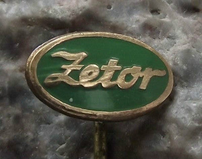 Oval Zetor Tractor Farming Farm Agricultural Machines Advertising Pin Badge - Badgecrazy