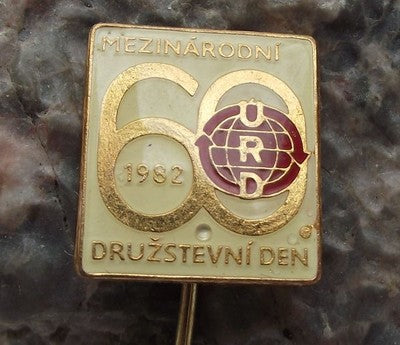 1982 URD Trade Union 60th Anniversary Conference National Celebration Pin Badge - Badgecrazy