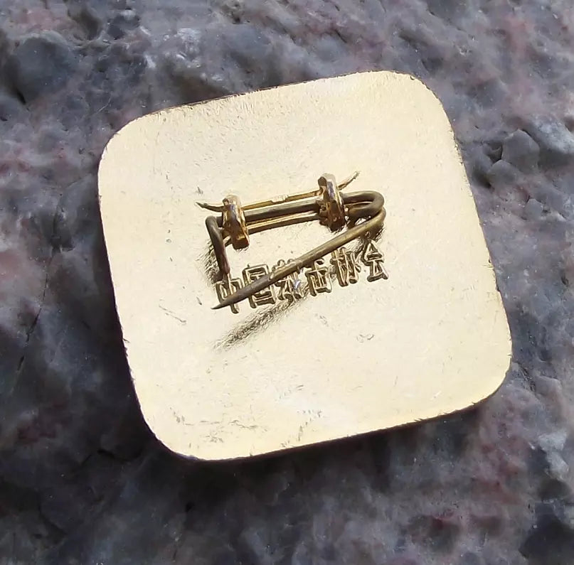 Vintage Chinese Shooting Association Society of China Members Pin Badge