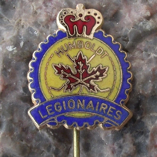 Vintage Humboldt Legionaires USA Ice Hockey Club Supporters Pin Badge