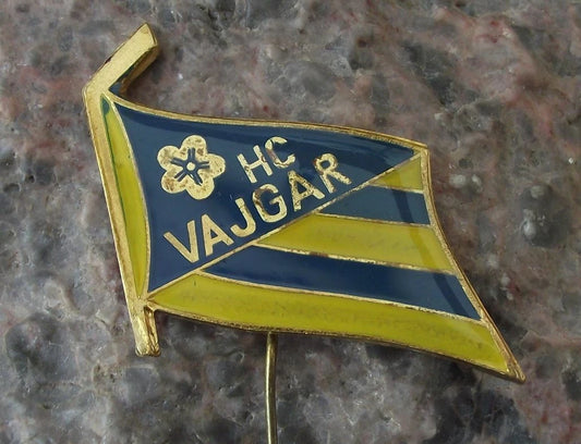 Vintage HC Vajgar Jindřichův Hradec Czech Ice Hockey Team Club Logo Pin Badge