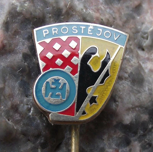 1960 LHK Jestrabi TJ Prostejov Czech Ice Hockey Club Team Bird Logo Pin Badge
