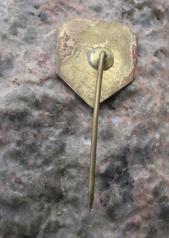 Vintage GKS Naprzod Janow Poland Polish Ice Hockey Club Hammer Logo Pin Badge