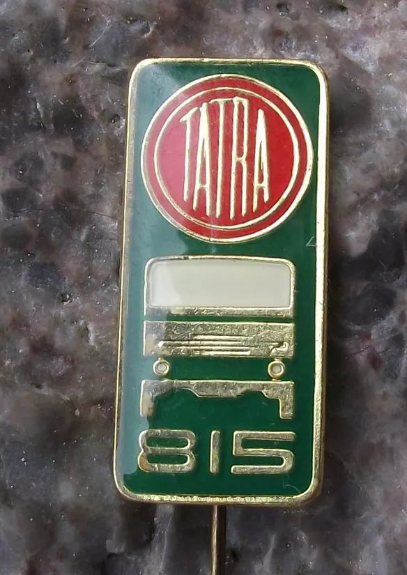Vintage Tatra Trucks Czech Construction Lorry Model T 815 Front View Pin Badge - Badgecrazy