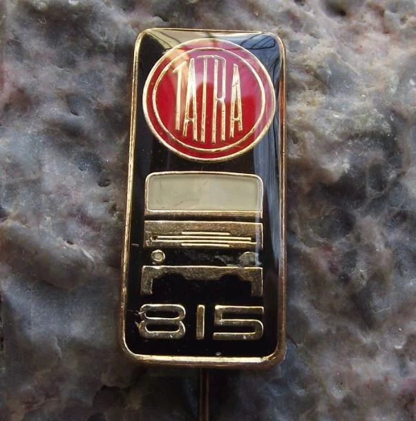 Vintage Tatra Trucks Czech Construction Lorry Model T 815 Front View Pin Badge - Badgecrazy
