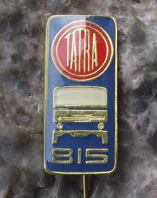 Vintage Tatra Trucks Czech Construction Lorry Model T 815 Front View Pin Badge