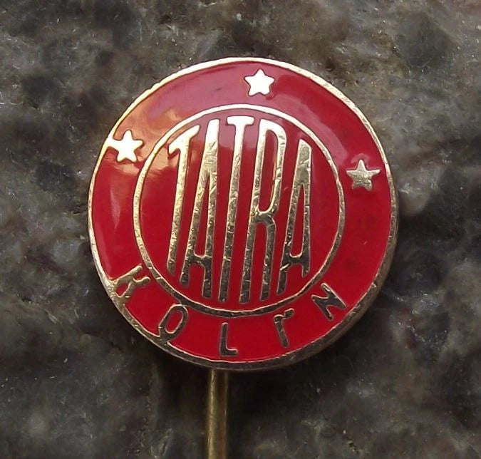 Vintage Tatra Car Truck Maker Czech Motor Factory Auto Company Kolín Pin Badge
