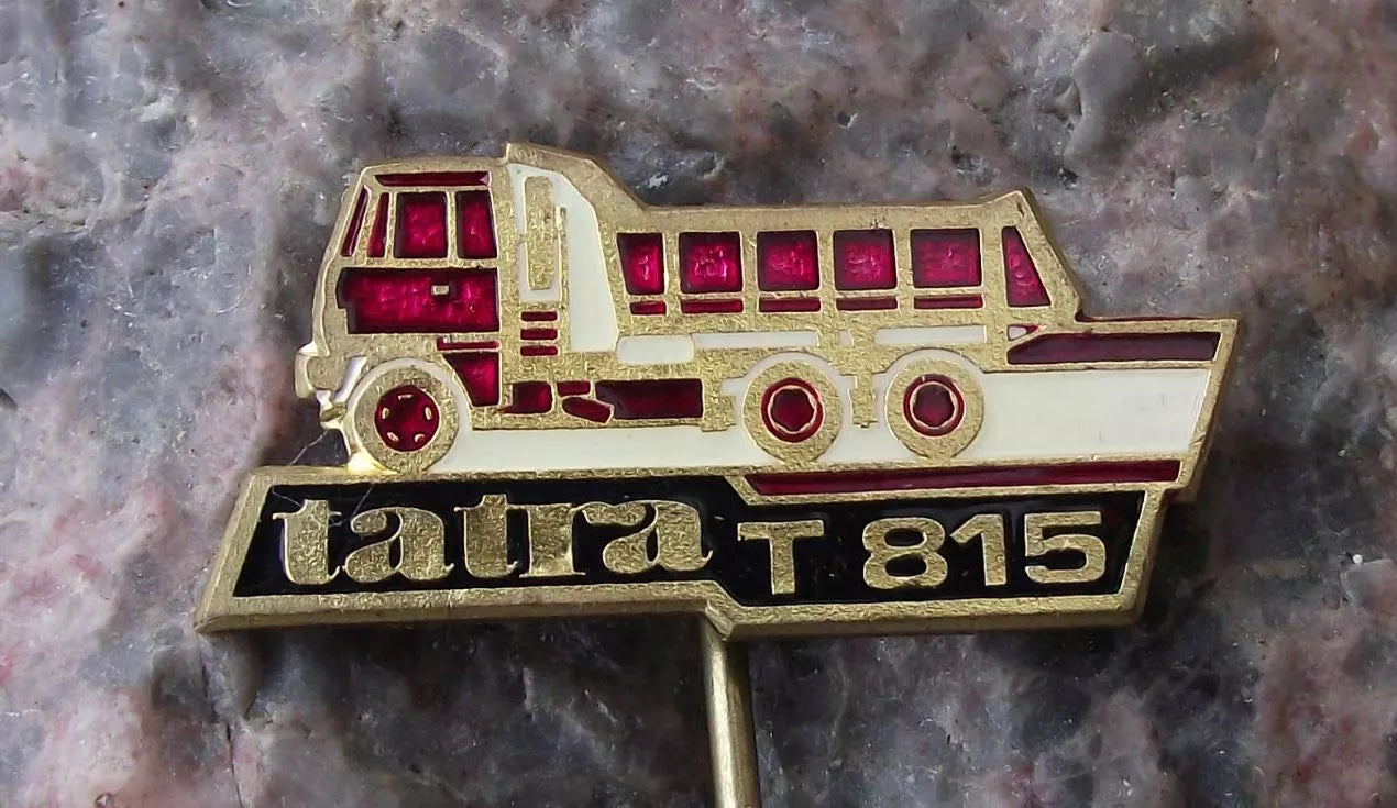 Vintage Tatra Trucks Model T 815 Paris Dakar Rally Heavy Duty Lorry Pin Badge