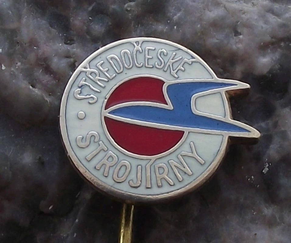 Vintage Aero Central Czech Aircraft Factories Aviation Company Logo Pin Badge - Badgecrazy