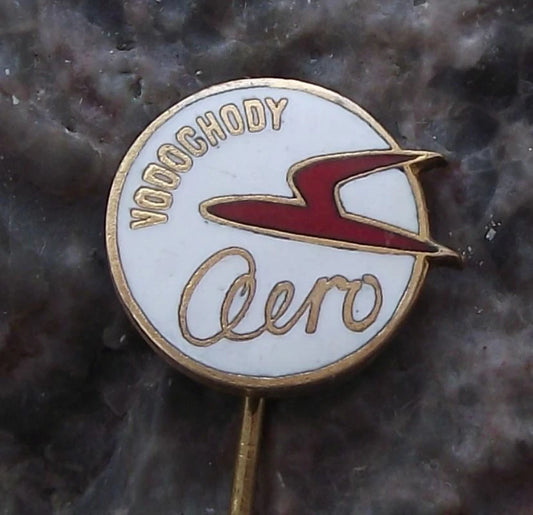 Vintage Aero Vodochody Czech Aircraft Factories Aviation Company Logo Pin Badge - Badgecrazy