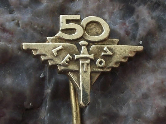 1968 Letov Aviation 50th Anniversary Czech Aircraft Factory Pin Badge - Badgecrazy