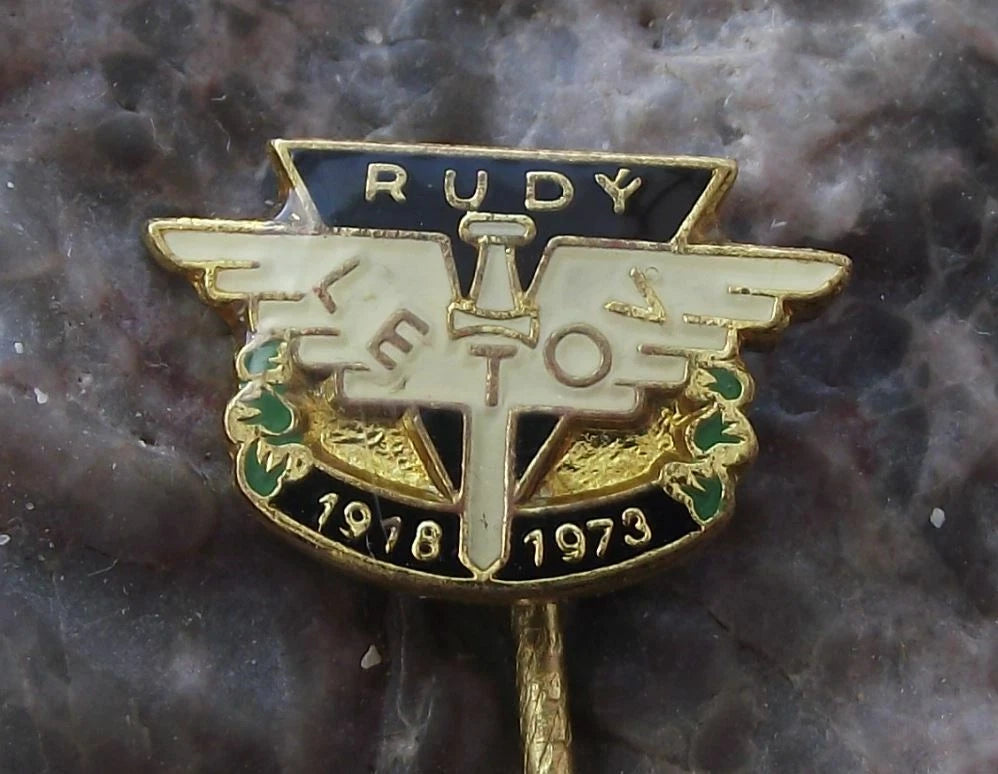 1973 Rudy Letov Aviation 55th Anniversary Czech Aircraft Factory Pin Badge - Badgecrazy