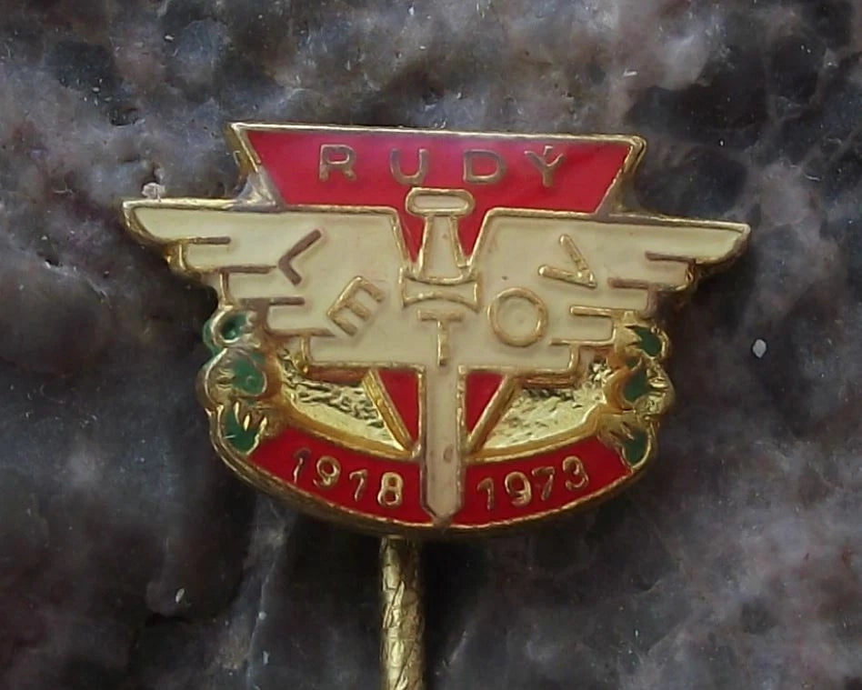 1973 Rudy Letov Aviation 55th Anniversary Czech Aircraft Factory Pin Badge - Badgecrazy