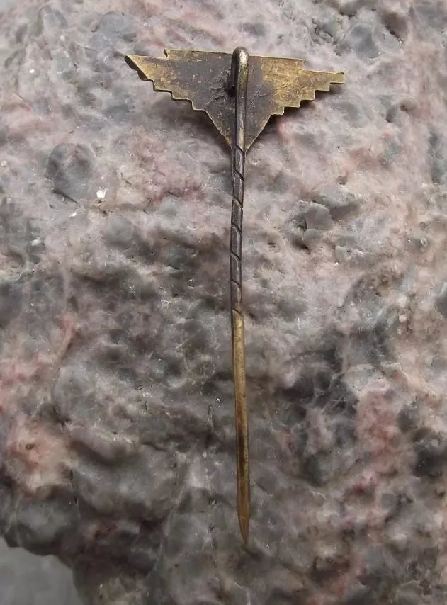 Vintage Letov Czech Aviation Aircraft Factory Winged Sword Logo Enamel Pin Badge - Badgecrazy