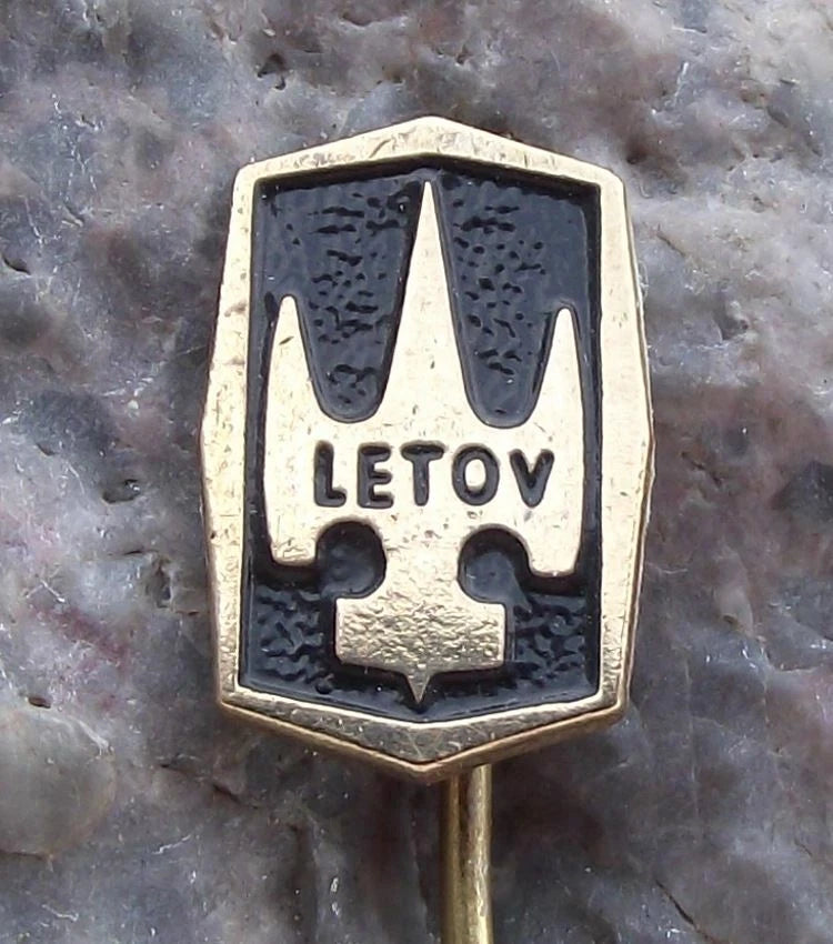 Vintage Letov Czechoslovakia Aeroplane Factory Jet Aircraft Logo Pin Badge - Badgecrazy