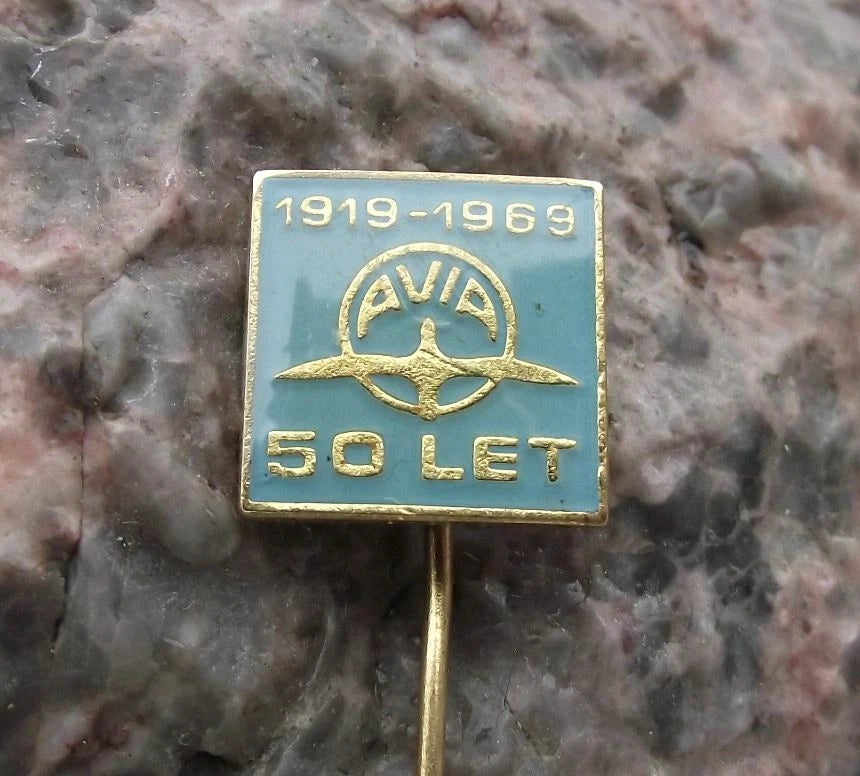 1969 AVIA Aviation Aircraft Truck Company 50th Anniversary Flying Bird Pin Badge - Badgecrazy