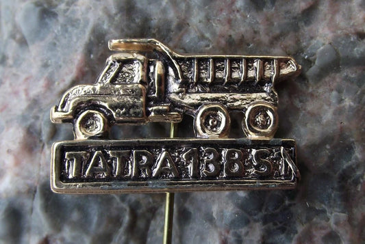 Vintage Tatra 138S1 Heavy Duty Commercial Construction Tipper Truck Pin Badge - Badgecrazy