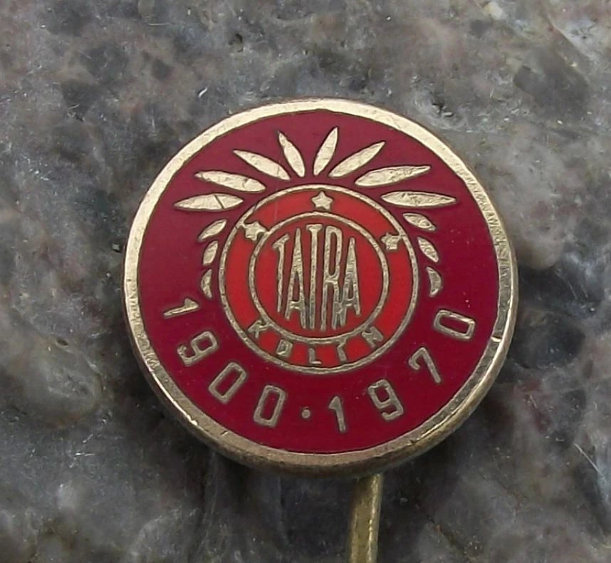 1970 Tatra Car Truck Maker Czech Motor Factory Kolin 70th Anniversary Pin Badge - Badgecrazy