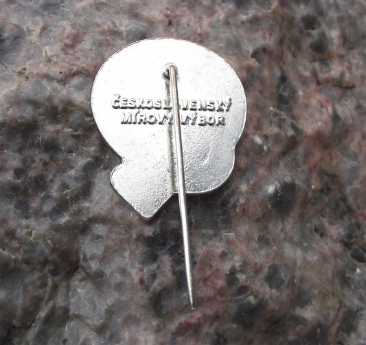 Vintage Czechoslovakia Peace Corp White Dove Bird Pin Badge - Badgecrazy
