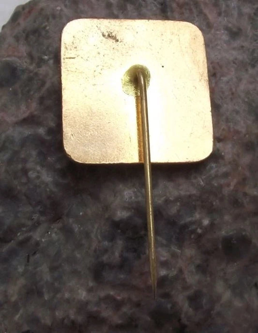 1990 Prague Metro Line A Skalka Extension Underground Railway Train Pin Badge