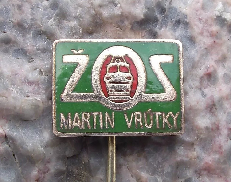 Vintage Czech Railway ZOS Electric Train Engine Rail Repair Refitters Pin Badge