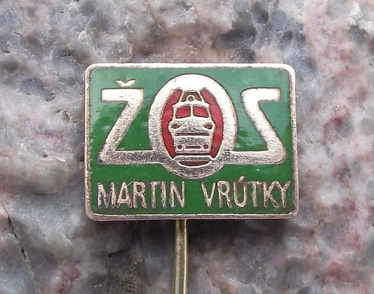 Vintage Czech Railway ZOS Electric Train Engine Rail Repair Refitters Pin Badge