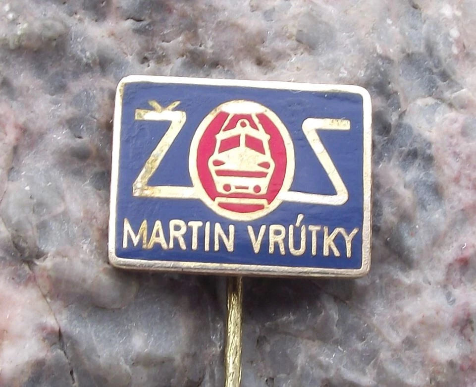 Vintage Czech Railway ZOS Electric Train Engine Rail Repair Refitters Pin Badge