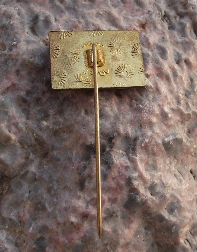 1982 Czech Railway Wagons Vagonky Poprad 60th Anniversary Rail Train Pin Badge