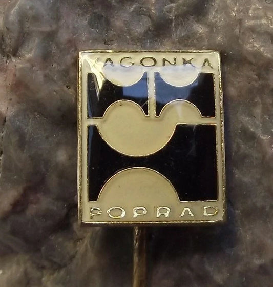 Czech Railway Rail System Train Wagon Rolling Stock Vagonky Poprad Pin Badge