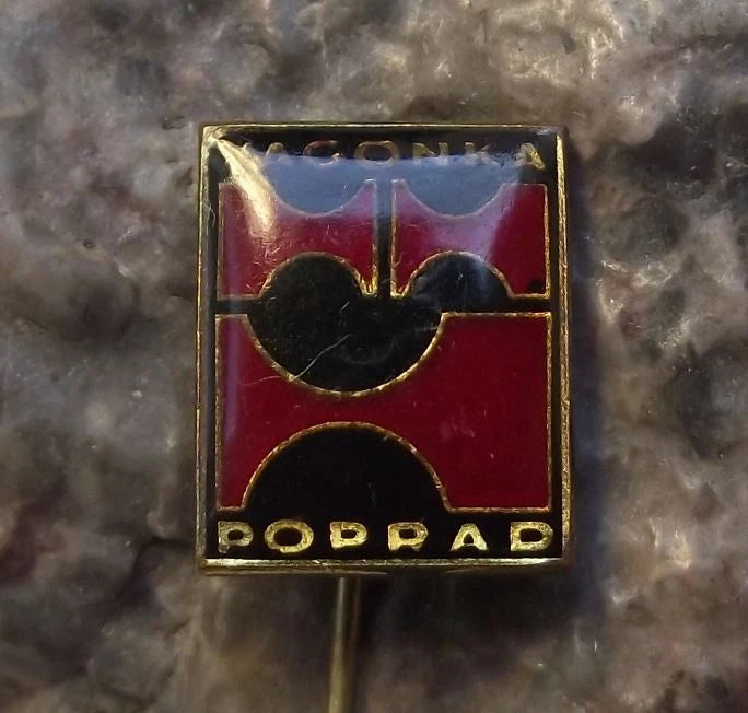 Czech Railway Rail System Train Wagon Rolling Stock Vagonky Poprad Pin Badge
