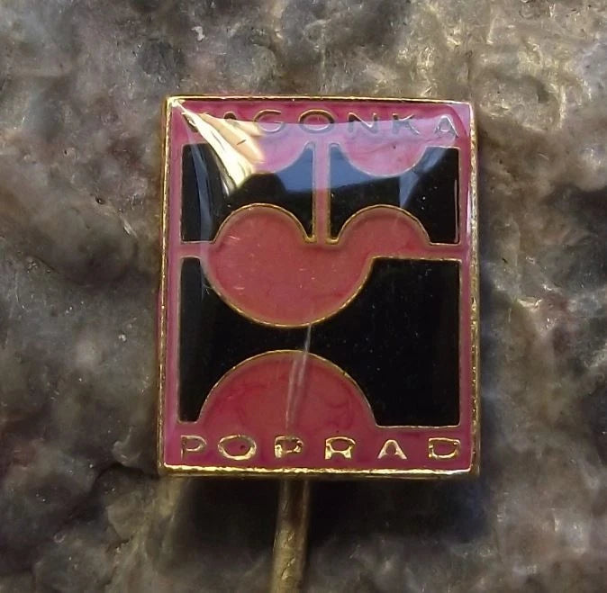 Czech Railway Rail System Train Wagon Rolling Stock Vagonky Poprad Pin Badge