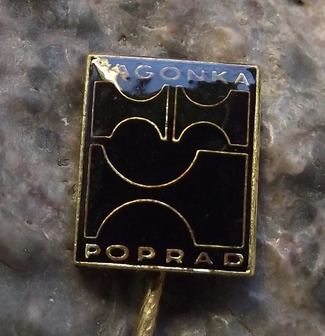 Czech Railway Rail System Train Wagon Rolling Stock Vagonky Poprad Pin Badge