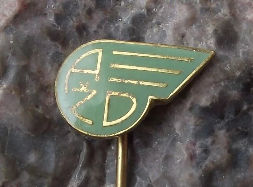 Vintage Czech Railways AZD Train Locomotive Signals and Safety Company Pin Badge