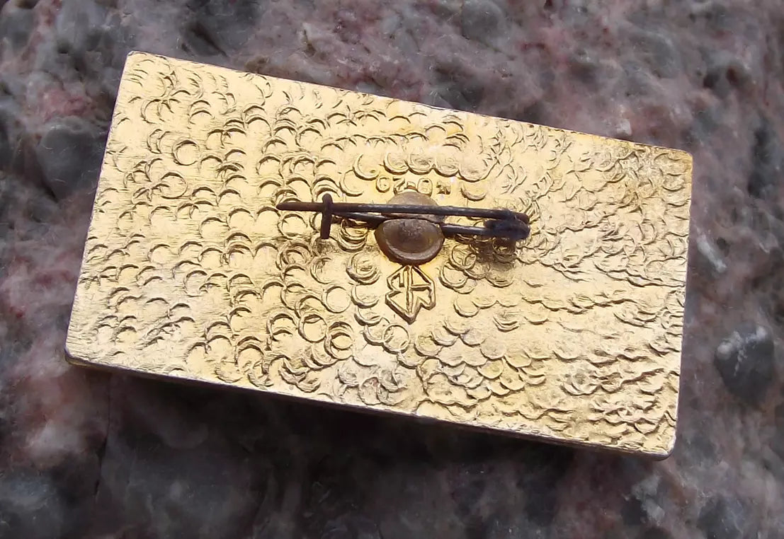 Vintage BAM Baikal Amur Mainline Soviet Rail Train Railway Russian Pin Badge