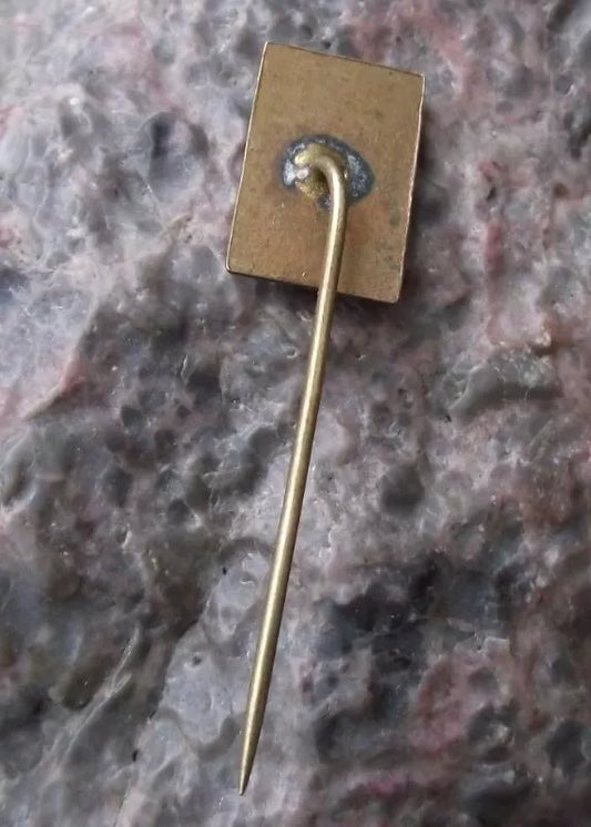 Vintage International Women's Day MDZ Slovenia White Flower 8 March Pin Badge