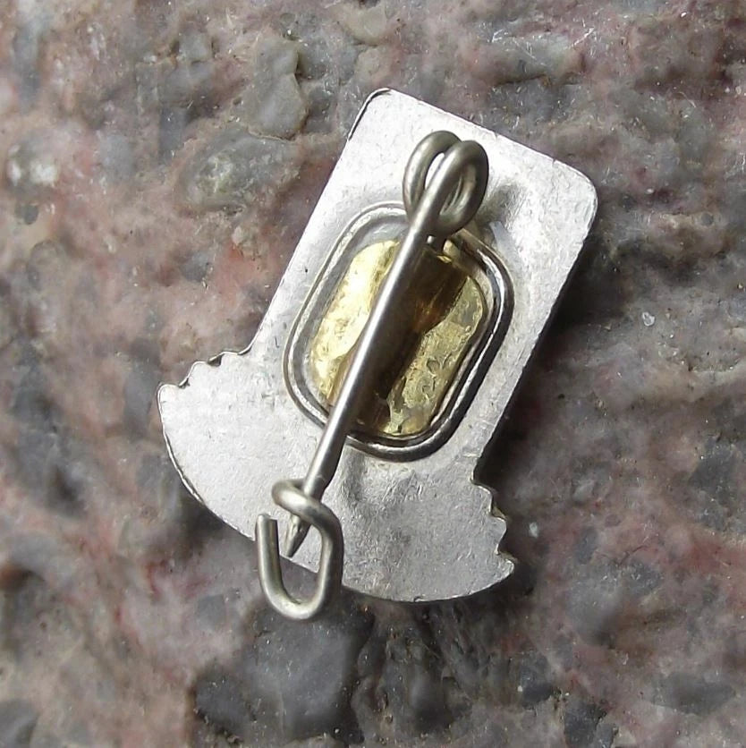 Vintage FDGB FREE German Trade Union Logo 25th Anniversary Pin Badge