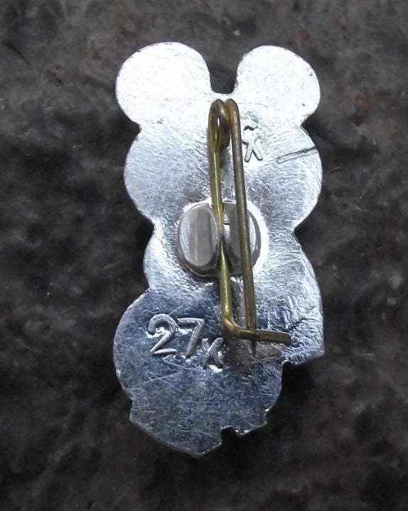 1980 Moscow Olympic Games Brown Teddy Bear Russian Mascot Pin Badge