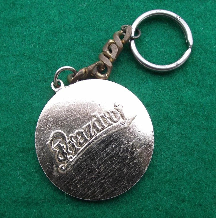 Vintage Pilsner Urquell 1842 Brewery Gates Prazdroj Czech Pils Key Chain Ring