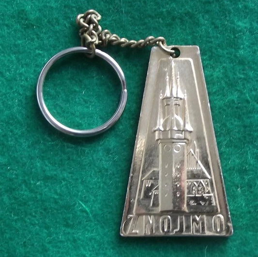 Vintage Znojmo Castle Palace Czechoslovakia Visitor Souvenier Key Chain Keyring