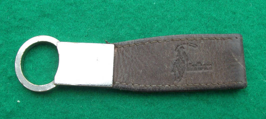 Vintage Marlboro Cigarettes Cowboy Horse Lasoo Leather Keyring Key Ring Fob