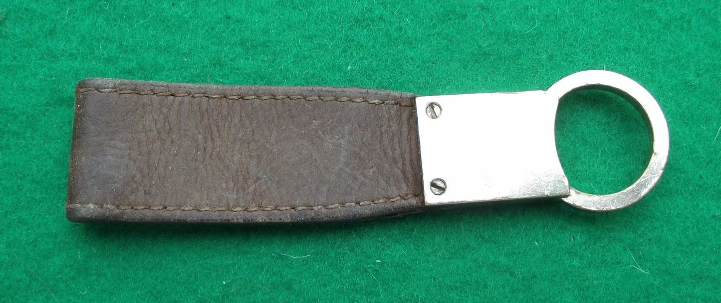 Vintage Marlboro Cigarettes Cowboy Horse Lasoo Leather Keyring Key Ring Fob