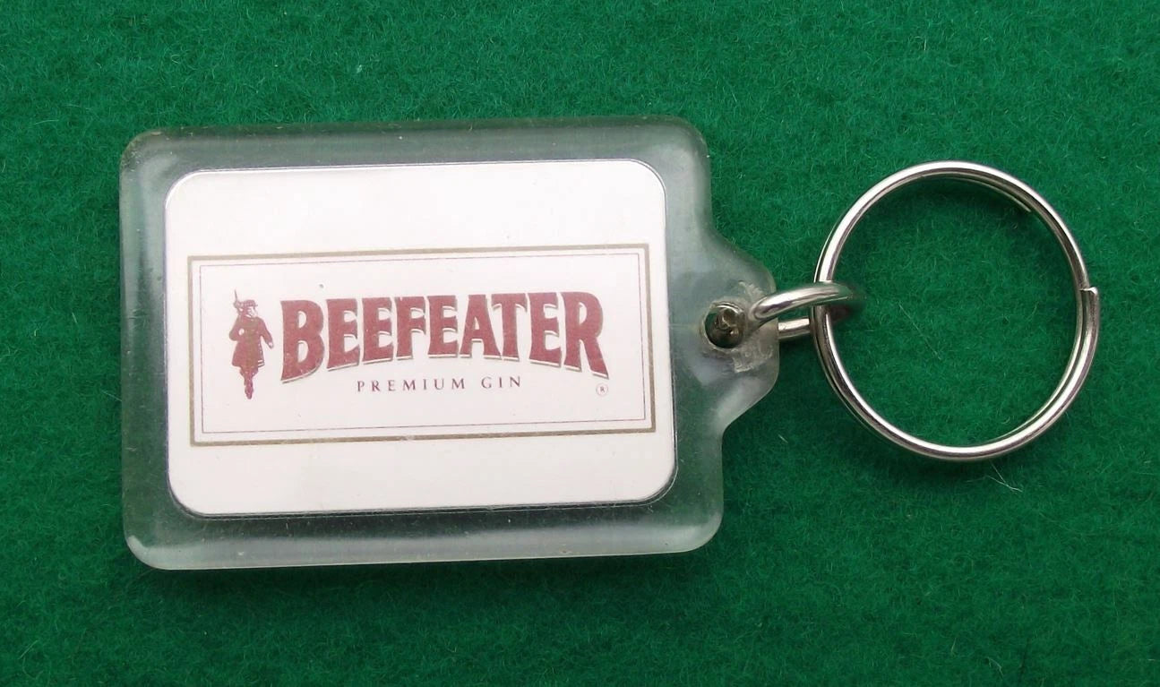 Vintage Beefeater Premium Gin Alcoholic Drinks Advertising Keyring Key Ring