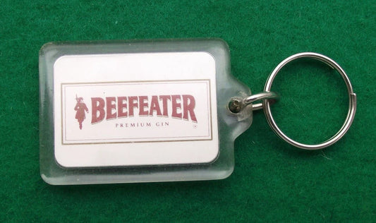 Vintage Beefeater Premium Gin Alcoholic Drinks Advertising Keyring Key Ring