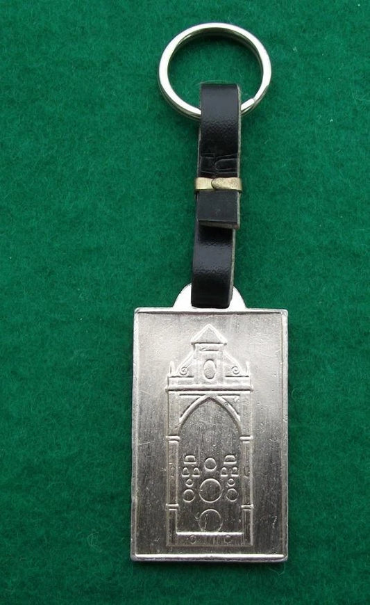 Vintage Olomouc Orloj Ancient Clock Czechoslovakia Souvenir Key Chain Keyring