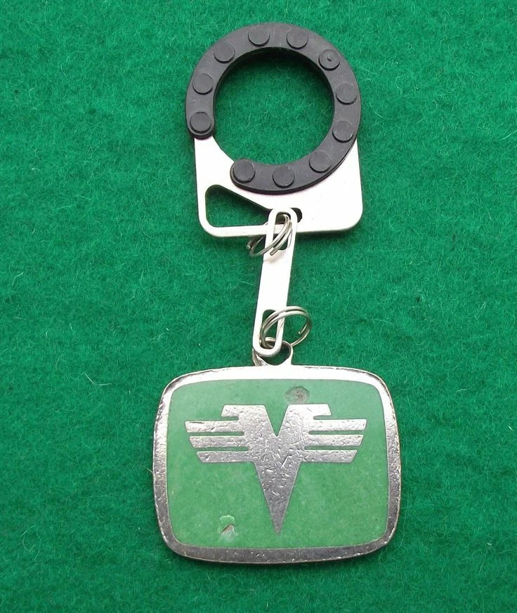 Vintage Vagonky Train Carriage Railway Wagon Makers Czechoslovakia Keyring