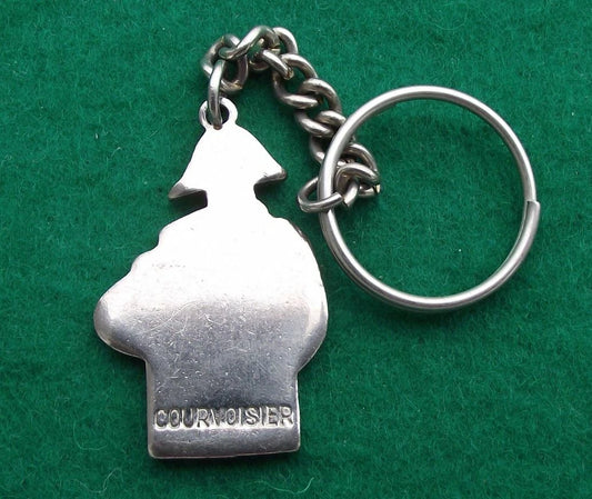 Vintage Courvoisier Finest French Cognac Napoleon France Keychain Key Ring