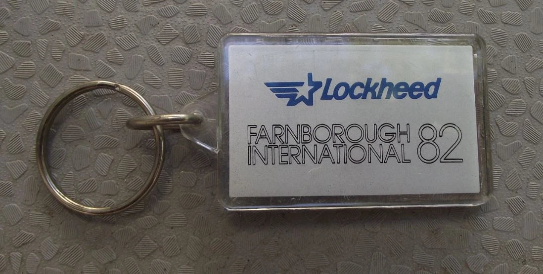 1982 Farnborough International Airshow Lockheed Constellation Keyring Key Chain