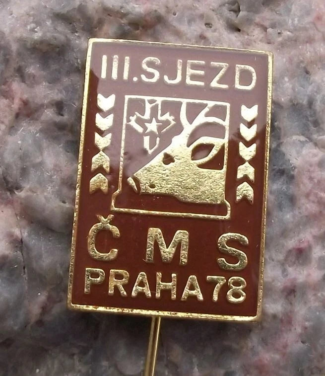 1978 CMS Czech Hunting Association 3rd National Convention Stag Deer Pin Badge