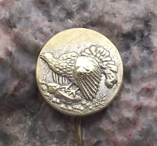 Vintage Giant Grouse Capercaillie Czech Hunting Association Ground Bird Pin Badge